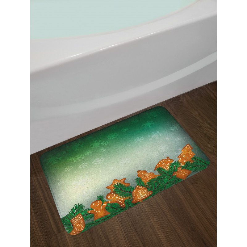 Xmas Cookies Bath Mat