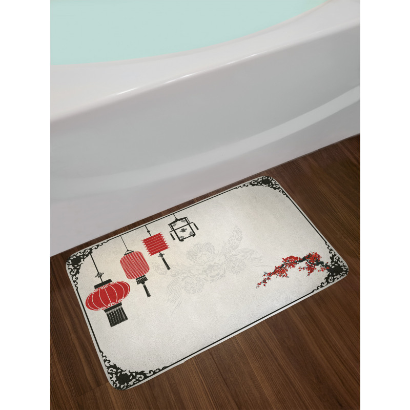 Minimalist New Year Bath Mat