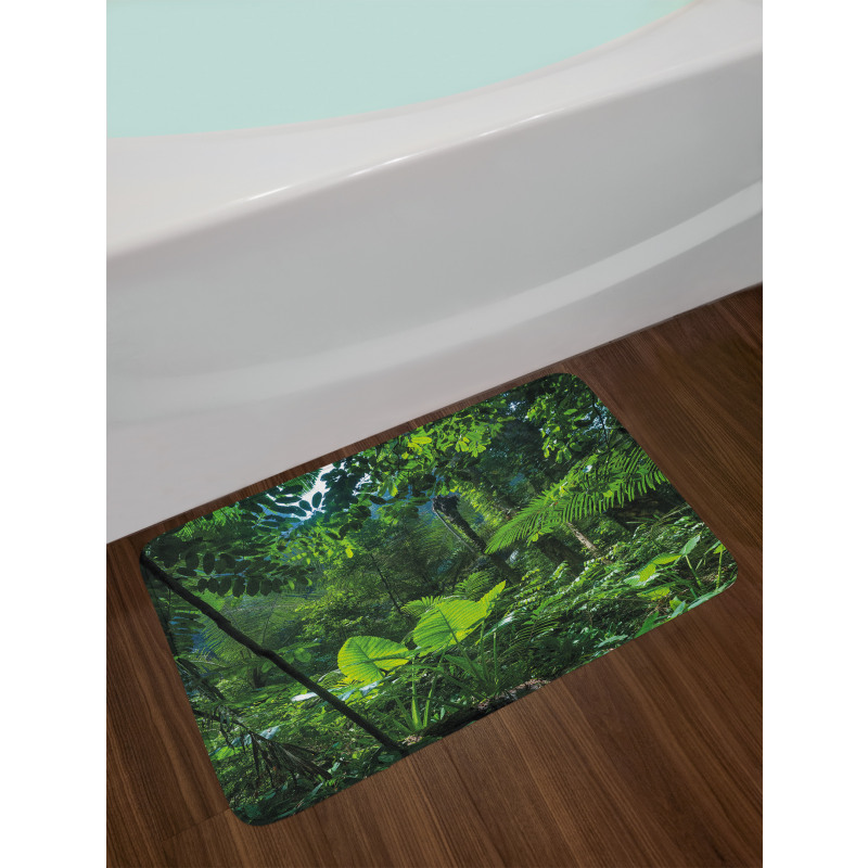 Green Untouched Nature Bath Mat