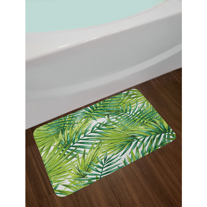 Colorful Illustration Natural Bath Mat