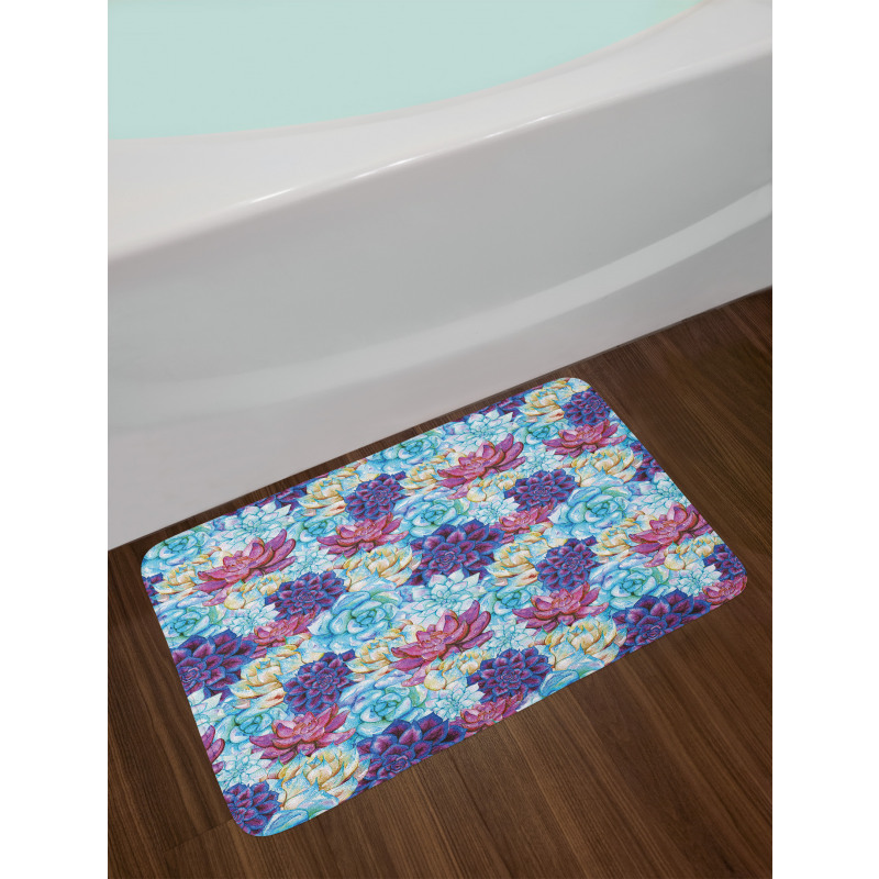 Flowers Bohemian Bath Mat