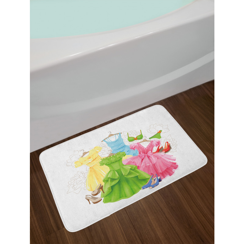 Girl Wardrobe Bath Mat