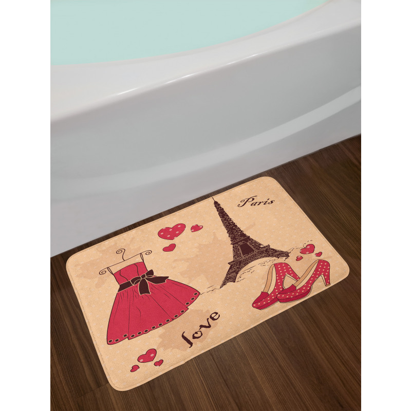 Retro French Bath Mat