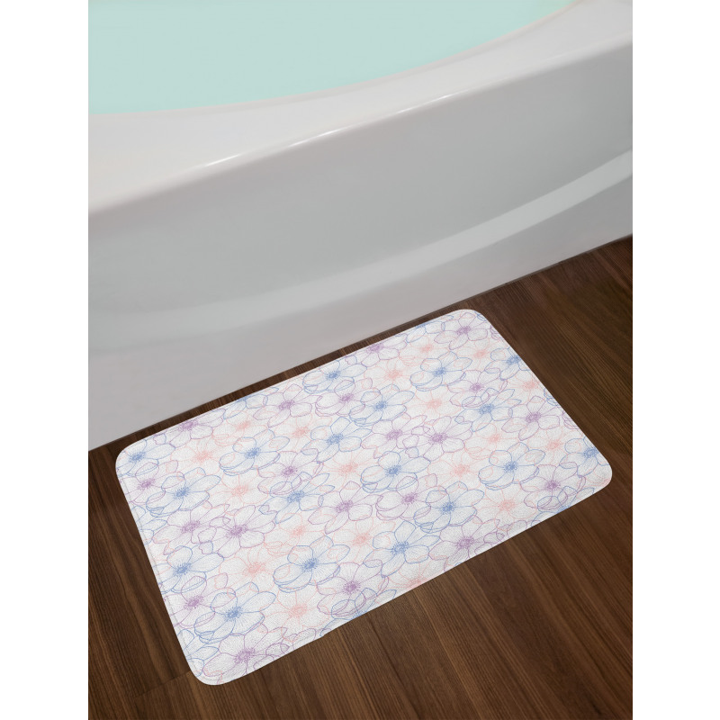 Pastel Petals Bath Mat