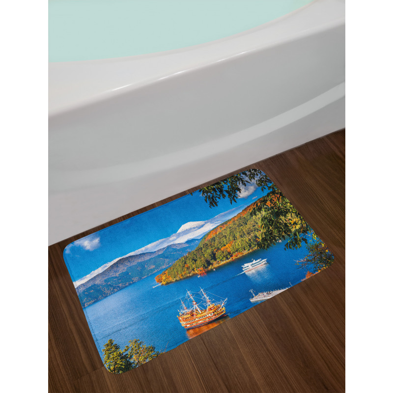 Lake Ashi in Japan Bath Mat