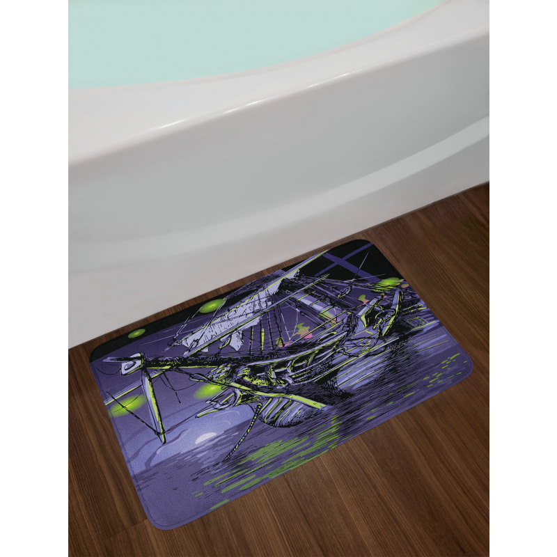 Ghost Vessel Island Bath Mat