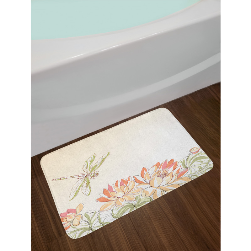 Lotus Flower Field Bath Mat