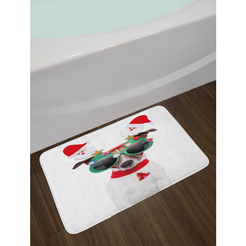 Funny Dog Sunglasses Bath Mat