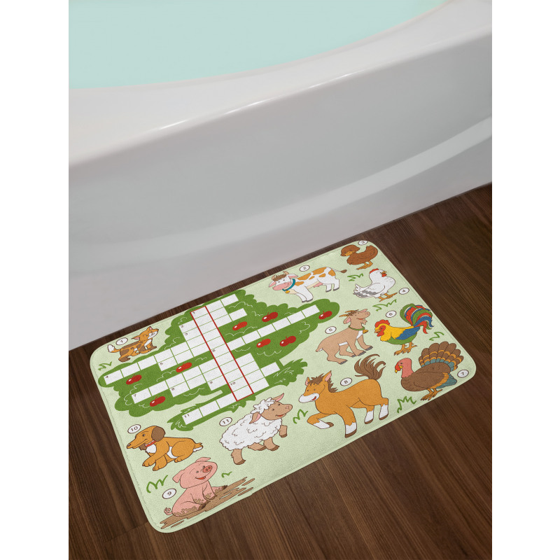 Farm Animals Bath Mat