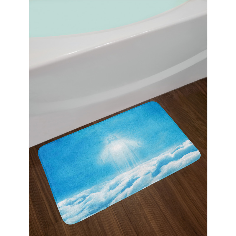 Above the Clouds Ancient Scene Bath Mat