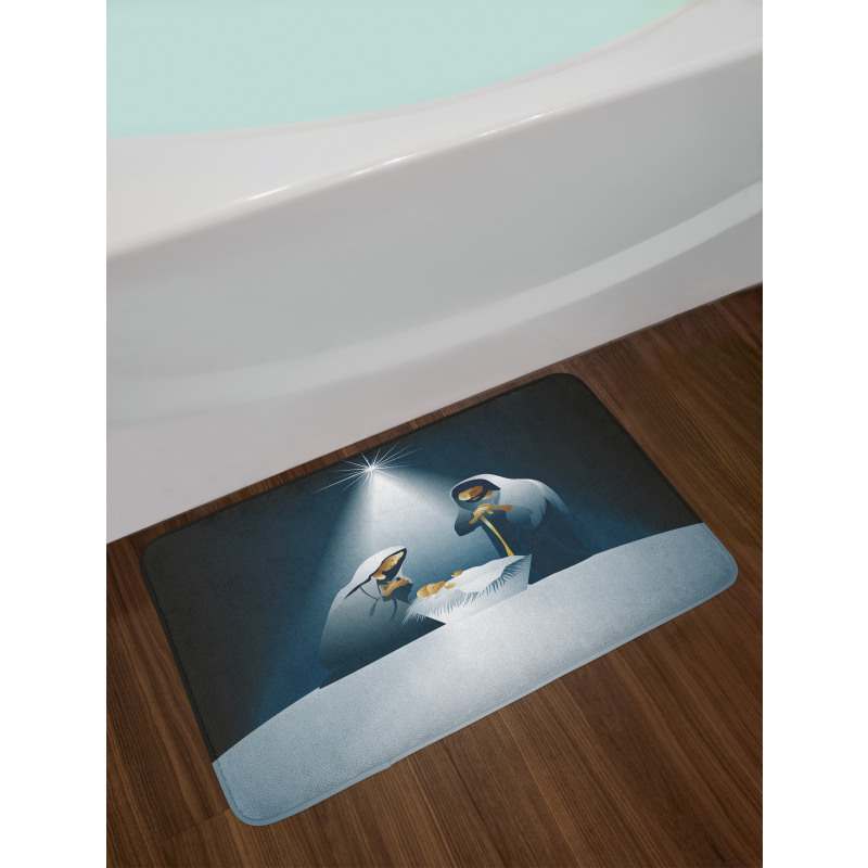 Family Mother Father Baby Bath Mat