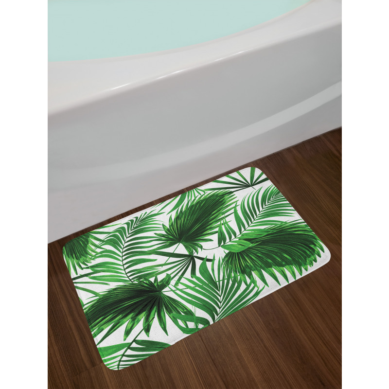 Vivid Leaves Growth Bath Mat