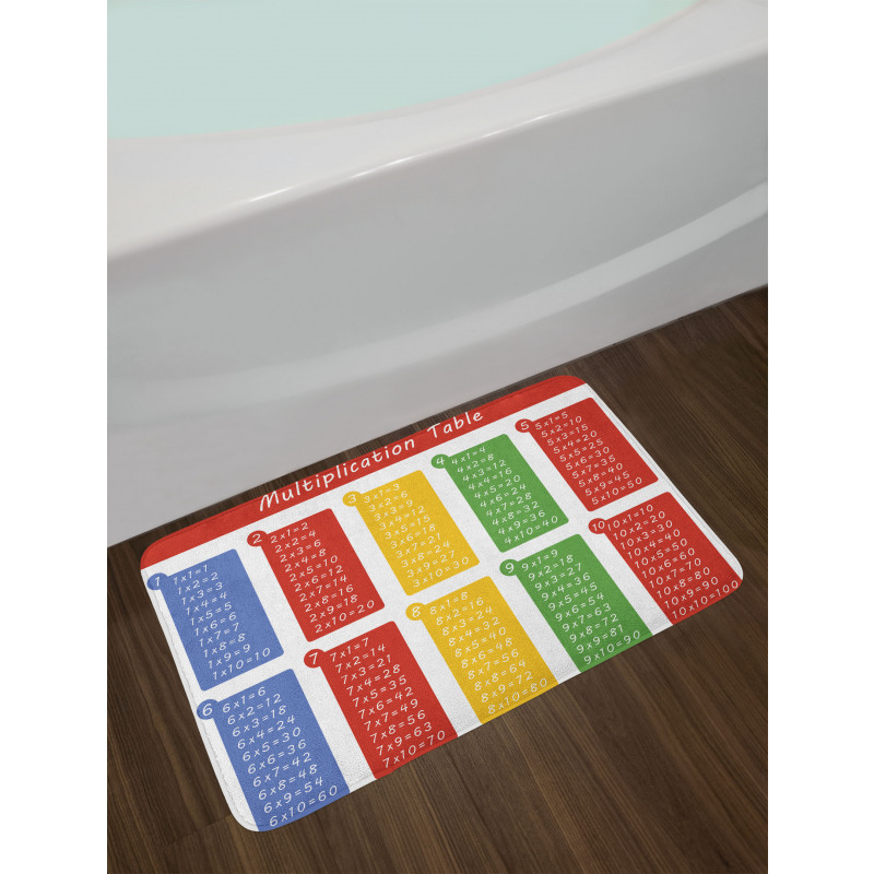 Colorful Classroom Bath Mat