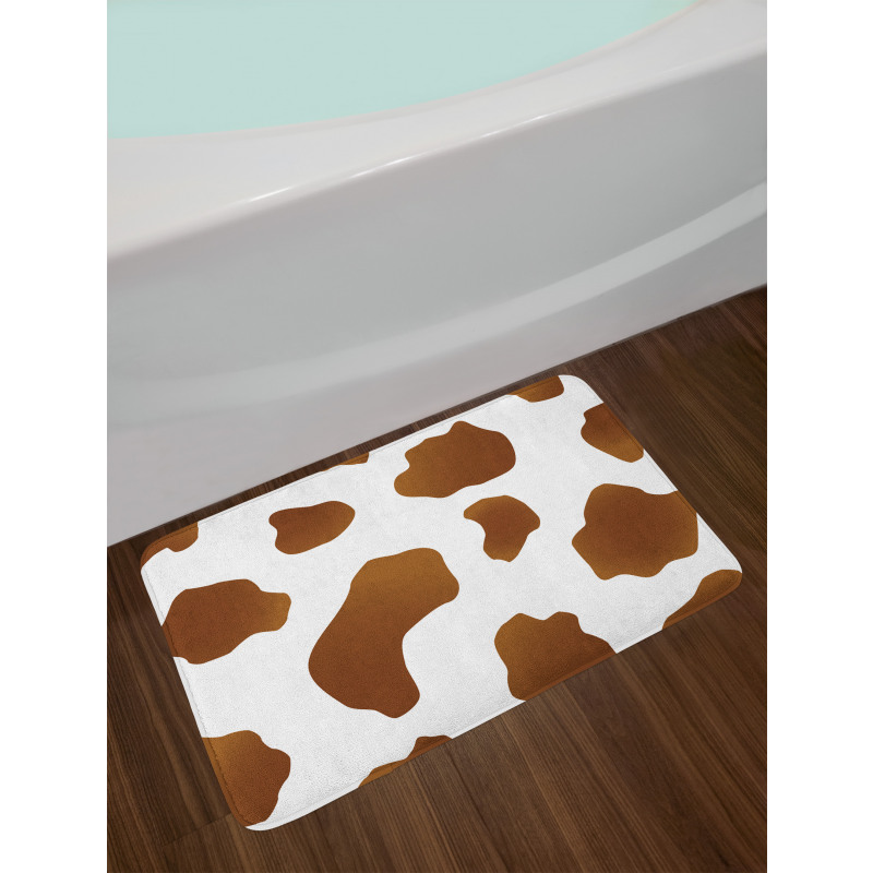 Brown Spots on Cow Bath Mat