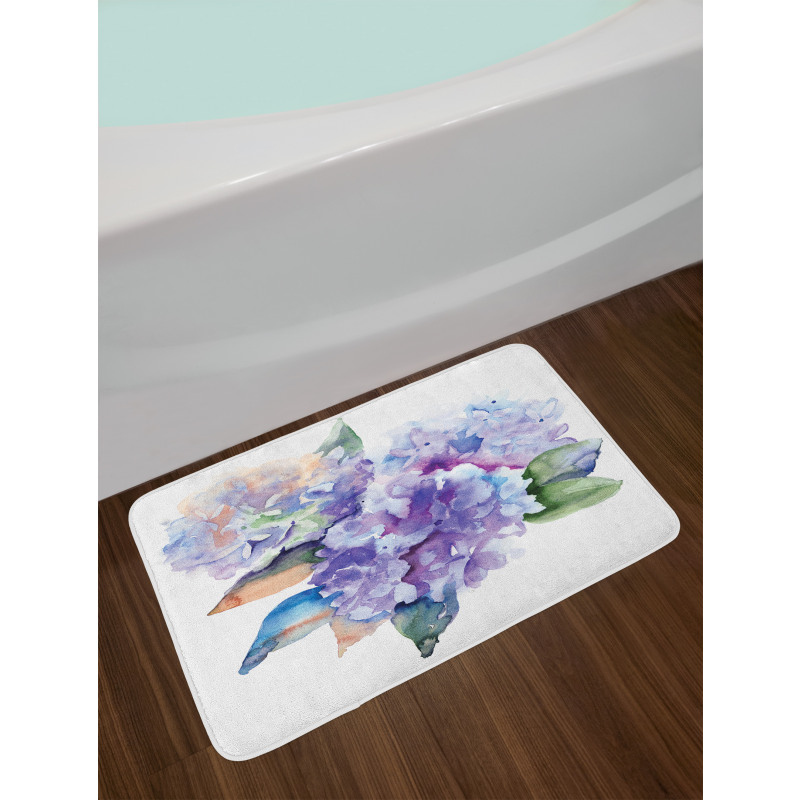 Blooming Hydrangea Bath Mat