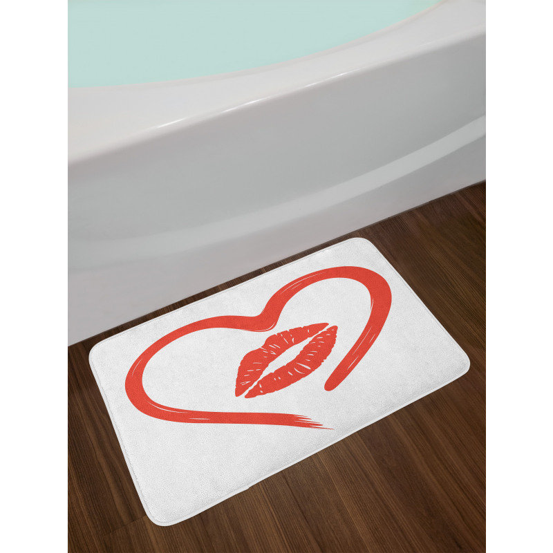 Romance Passion Lipstick Bath Mat