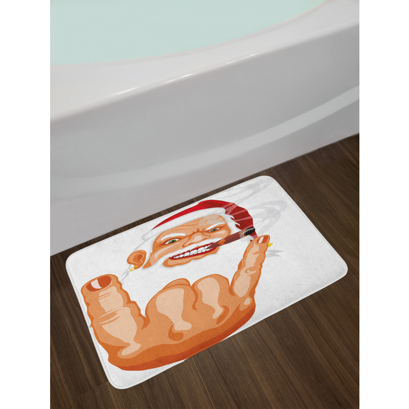 Rocker Santa Claus Bath Mat