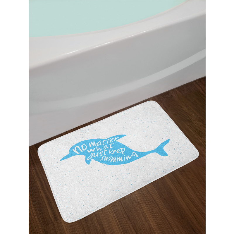 Hand Drawn Sea Mammal Bath Mat