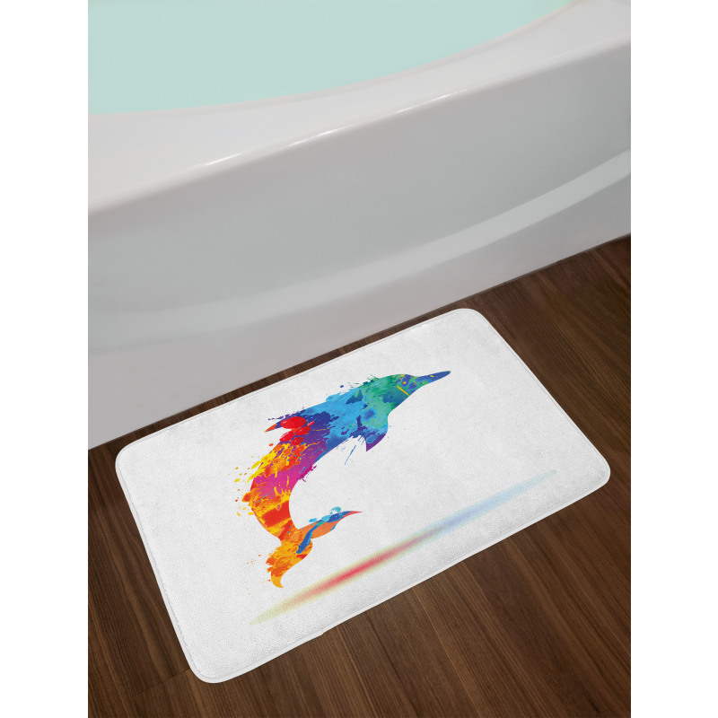 Vibrant Ocean Mammal Bath Mat