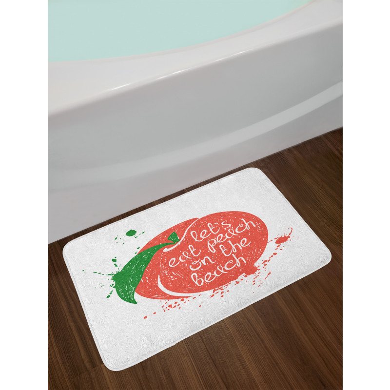 Soft Fruit Quirky Words Bath Mat