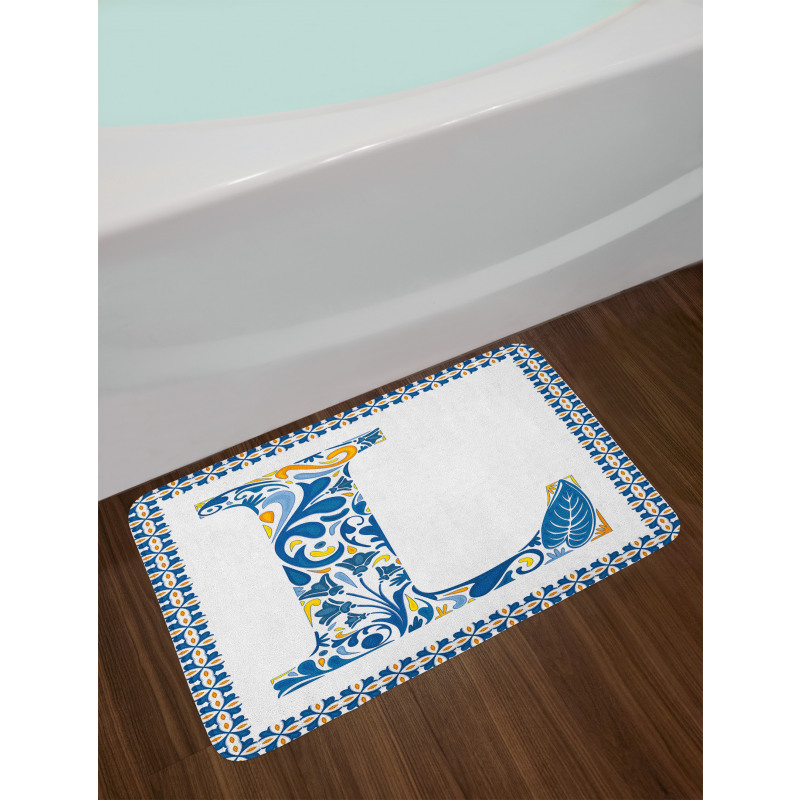 Capital L Traditional Bath Mat