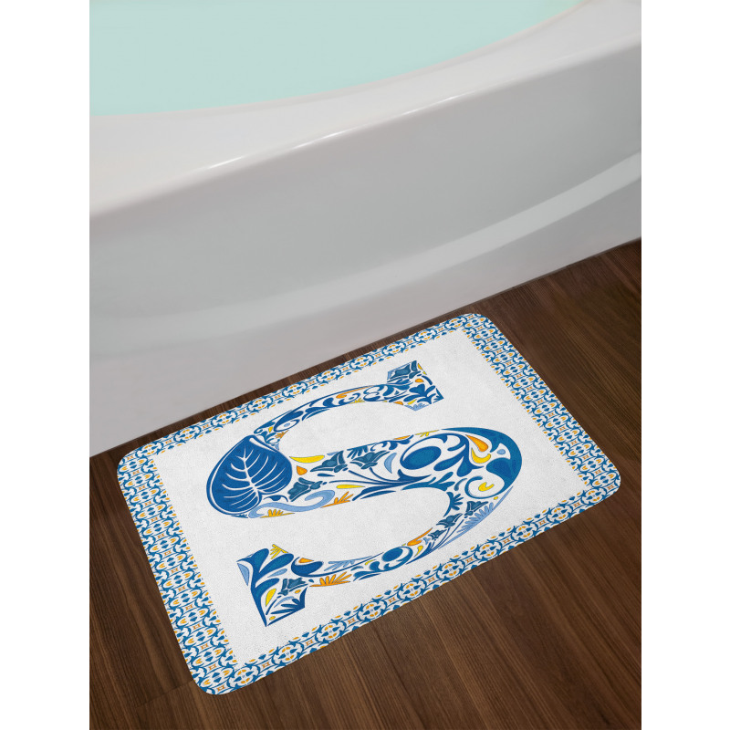 Old Fashion Typography Bath Mat