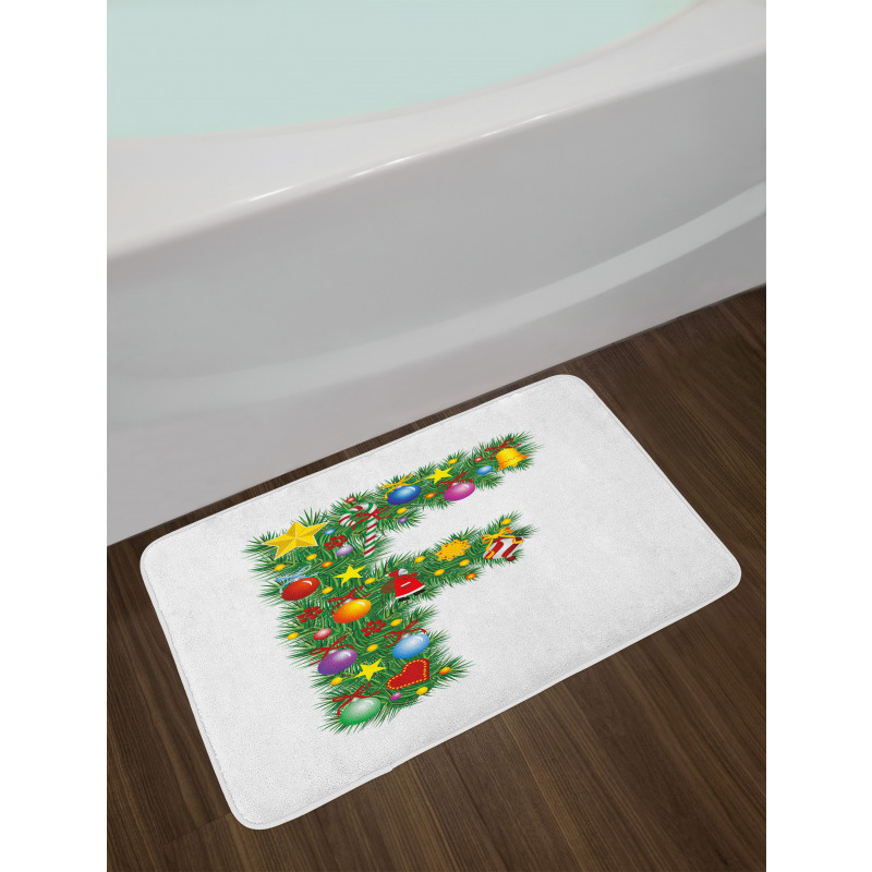 Chirstmas Bells Santa Bath Mat