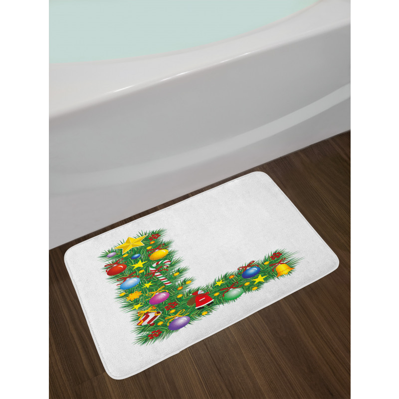 Pine Tree Majuscule L Bath Mat