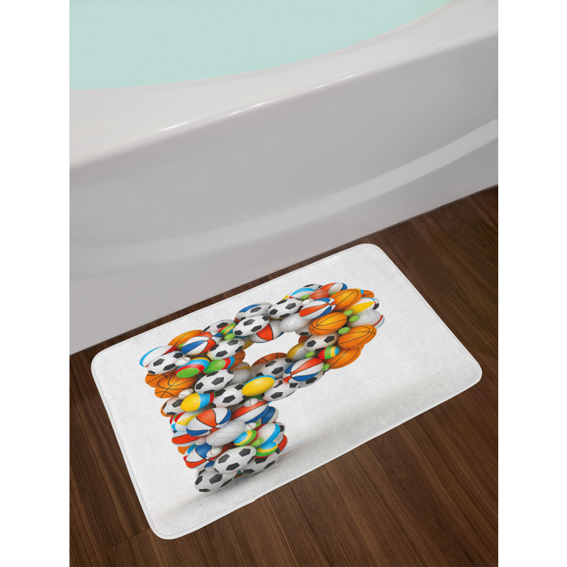 Game Sports Typography Bath Mat