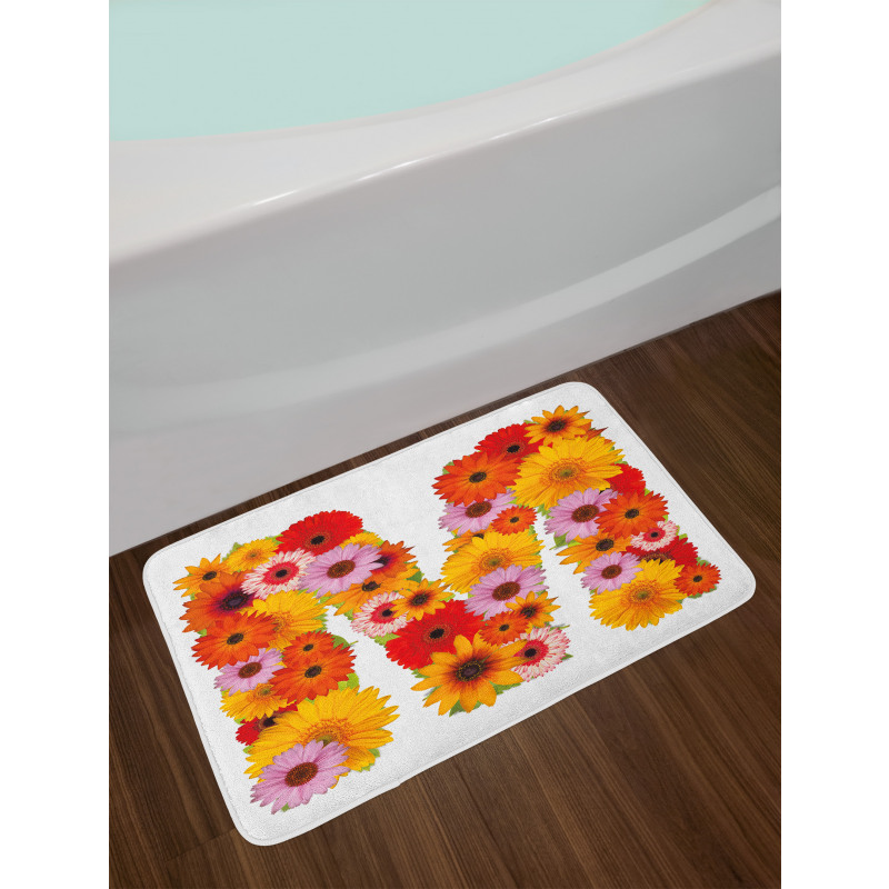 Flower Alphabet Daisy Bath Mat