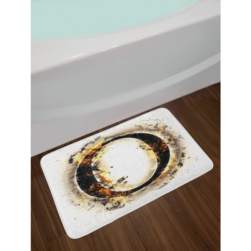 Alphabet on Fire Hot O Bath Mat