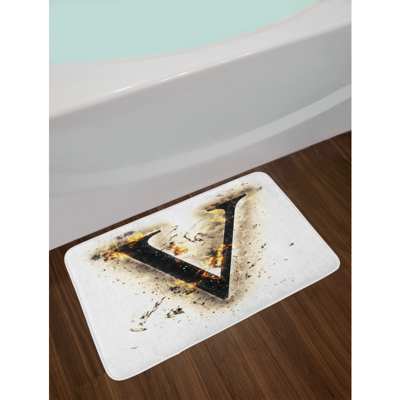 Cool Burning Alphabet Bath Mat