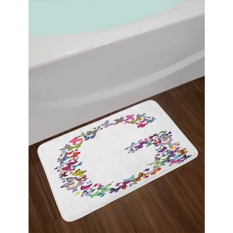 Exotic Butterflies Bath Mat