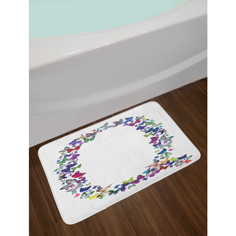 Spring Inspired Font Bath Mat