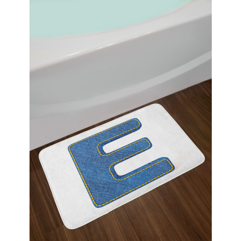 Denim Blue Jeans E Bath Mat