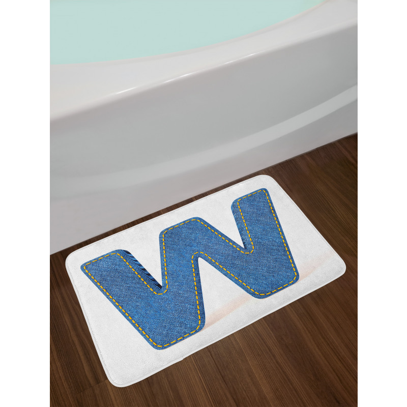 Symmetrical Sign W Bath Mat