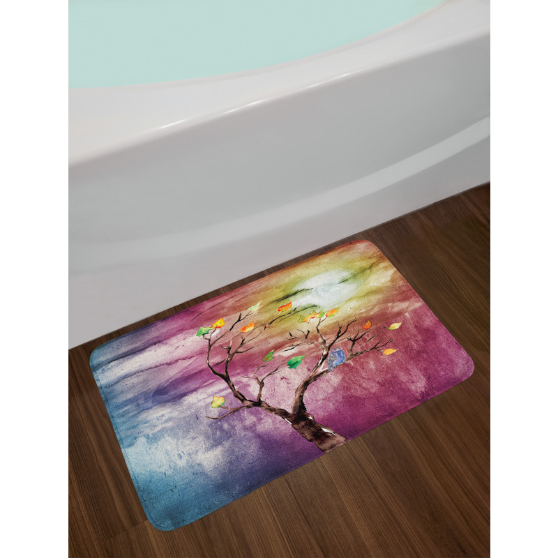 Owl on Tree Bath Mat