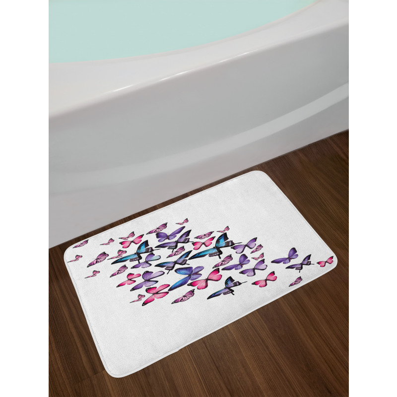 Many Butterflies Bath Mat