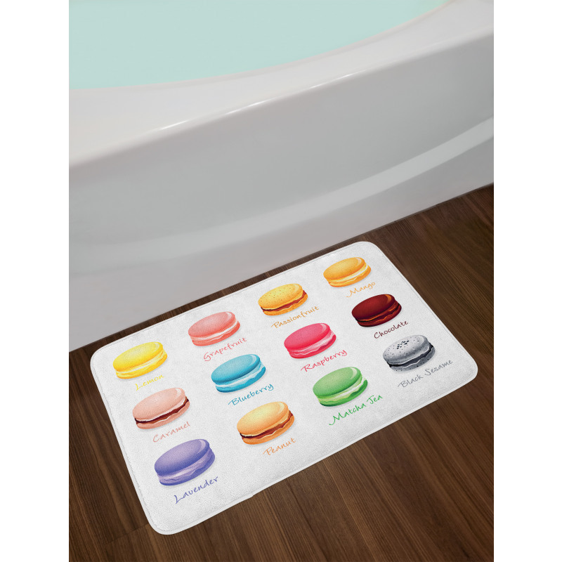 Colorful Macarons Bath Mat