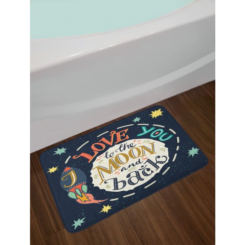 Pastel Toned Modern Bath Mat