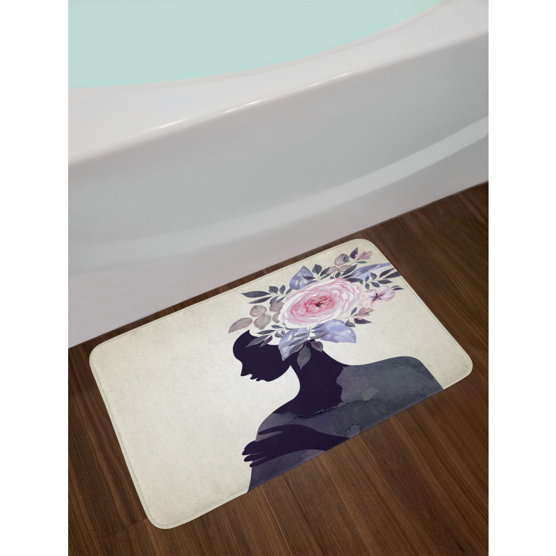 Lady Flower Feminine Bath Mat