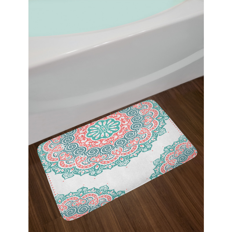 Soft Toned Mandala Asian Bath Mat