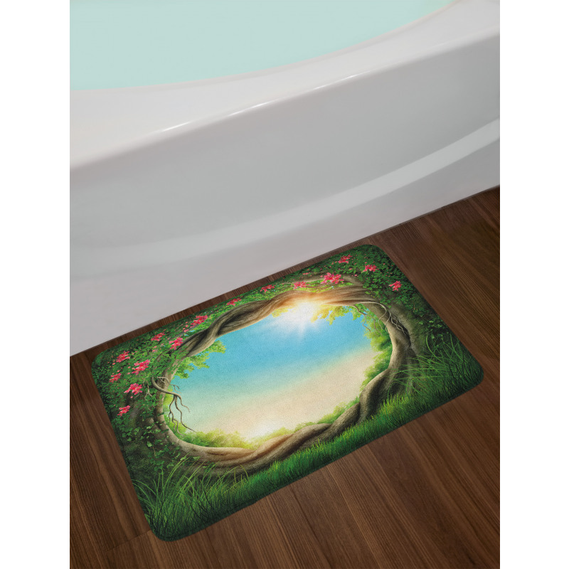Enchanted Forest in Spring Bath Mat