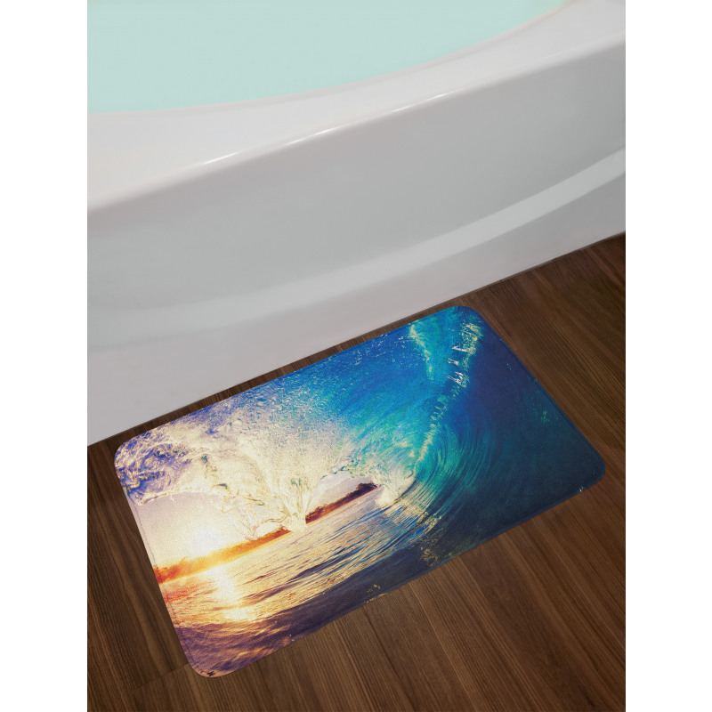 Sunrise on Waves Sports Bath Mat