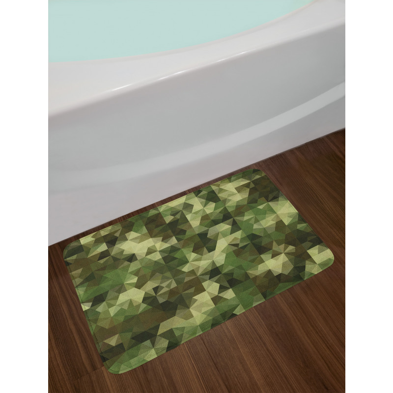 Abstract Camo Pattern Bath Mat