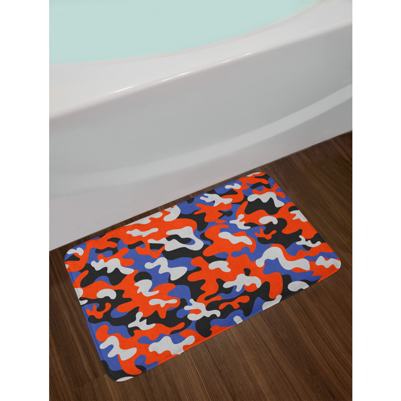 Abstract Paint Splashes Bath Mat