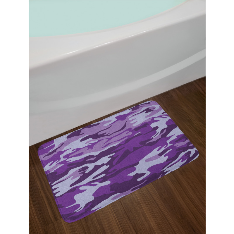 Purple Toned Waves Bath Mat