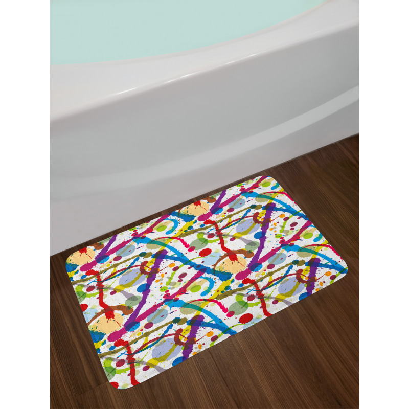 Colorful Splash Bath Mat