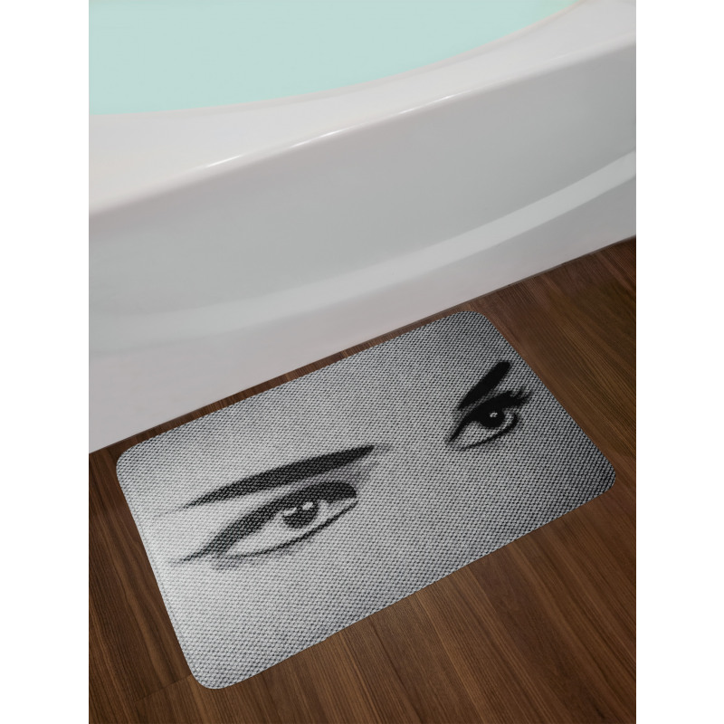 Dramatic Woman Look Bath Mat