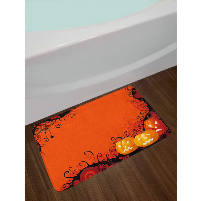 Halloween Pumpkins Bath Mat